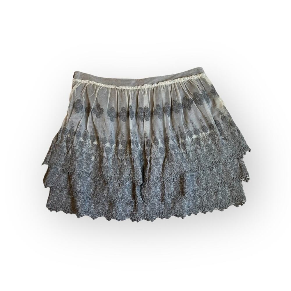 Garnet hill gray lace skirt - Picture 5 of 5